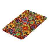 Magnet Flexible Funky Retro couleur Motif Mandala (Côté Gauche)