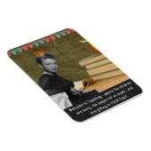 Magnet Flexible Funky Welcome Enseignant Vintage Black Woman (Côté Droit)