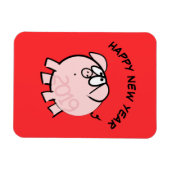 Magnet Flexible Funny 4 Dessin Illustration Cochon Année 2019 Rec (Horizontal)