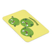 Magnet Flexible Funny Brussels sprouts légumes caricature (Côté Droit)
