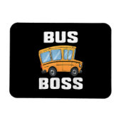 Magnet Flexible Funny Bus Boss School Bus Driver (Horizontal)