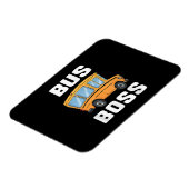 Magnet Flexible Funny Bus Boss School Bus Driver (Côté Gauche)