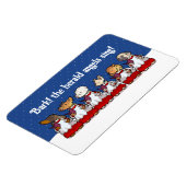 Magnet Flexible Funny Carol Singing Dogs Christmas Pug Pomeranian (Côté Gauche)