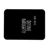 Magnet Flexible Funny Christmas Naughty Nice Santa Checklist  (Horizontal)