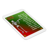 Magnet Flexible Funny Christmas Skeleton Wishes for man (Côté Droit)