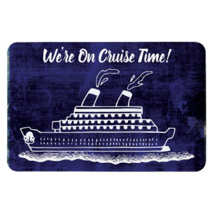 Magnet Flexible Funny Cruise Ship Cabine Stateroom Door Marker Blu
