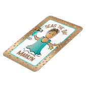 Magnet Flexible Funny Cruise Ship Portes Mer le jour de vacances (Côté Gauche)