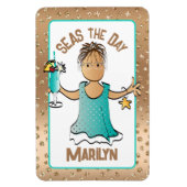 Magnet Flexible Funny Cruise Ship Portes Mer le jour de vacances (Vertical)