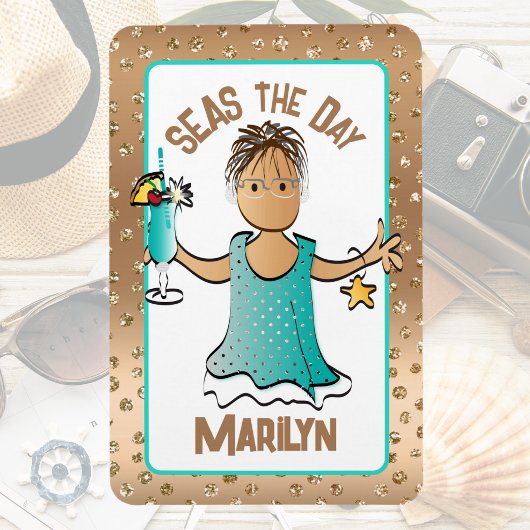 Magnet Flexible Funny Cruise Ship Portes Mer le jour de vacances