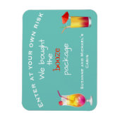 Magnet Flexible Funny Cruse Door Personalized Booze Package Cabine (Vertical)