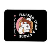 Magnet Flexible Funny Dog and S’more Design – Kawaii Pet Lover Pun (Horizontal)