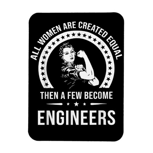 Magnet Flexible Funny Engineer For All Women (Vertical)