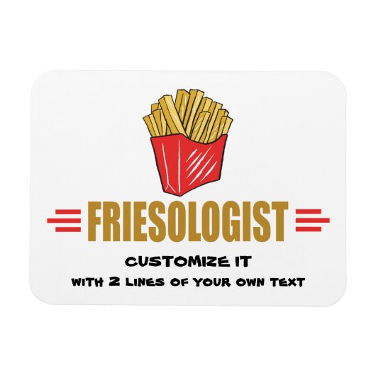Magnet Flexible Funny Fries (Horizontal)