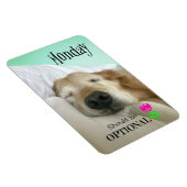 Magnet Flexible Funny Golden Retriever Monday devrait être faculta (Côté Droit)