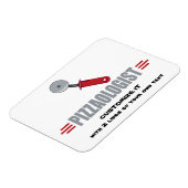Magnet Flexible Funny I Love Pizza (Côté Gauche)