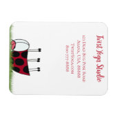 Magnet Flexible Funny Ladybug Dead Bug Yoga Pose (Horizontal)