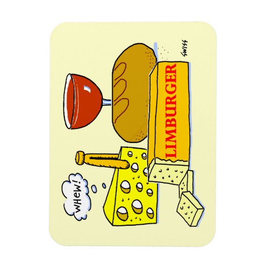 Magnet Flexible Funny Limburger Cheese (Vertical)