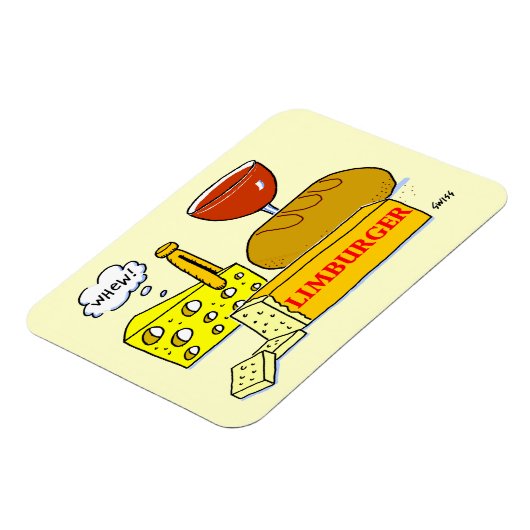 Magnet Flexible Funny Limburger Cheese (Côté Gauche)