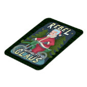 Magnet Flexible Funny Noël Père Noël Humour Motorcycle Rebel (Côté Gauche)