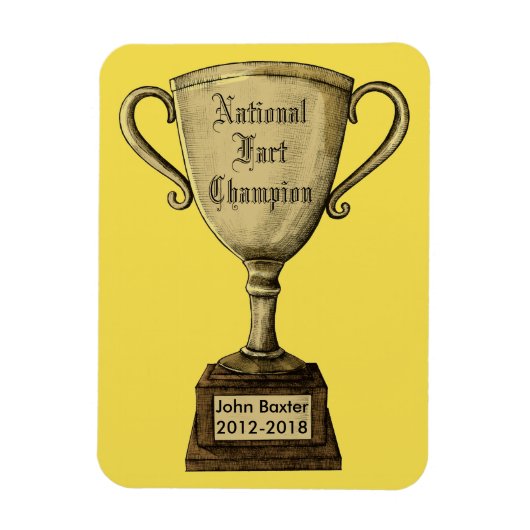 Magnet Flexible Funny Personnalisable Trophy Award (Vertical)