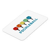 Magnet Flexible Funny Pickleball Retro Vintage (Côté Gauche)