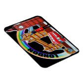 Magnet Flexible Funny Retro Vintage Londres Angleterre (Côté Droit)