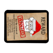 Magnet Flexible Funny Santa Claus Poster Recherché (Horizontal)