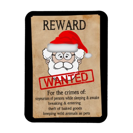 Magnet Flexible Funny Santa Claus Poster Recherché (Vertical)