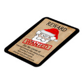 Magnet Flexible Funny Santa Claus Poster Recherché (Côté Gauche)