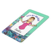 Magnet Flexible Funny Saying Female Cartoon Fun Tropical Cruise (Côté Gauche)