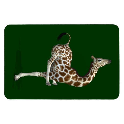 Magnet Flexible Funny Sporty Giraffe (Horizontal)