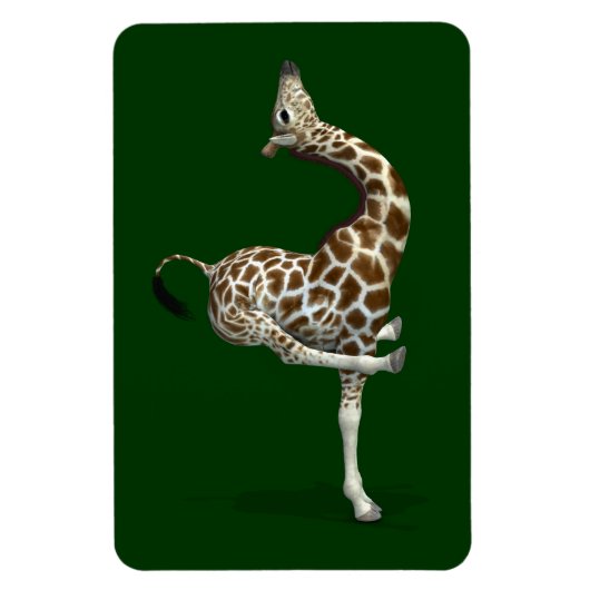 Magnet Flexible Funny Sporty Giraffe (Vertical)