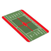 Magnet Flexible Funny Tennis Christmas Card (Côté Droit)