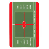 Magnet Flexible Funny Tennis Christmas Card (Vertical)