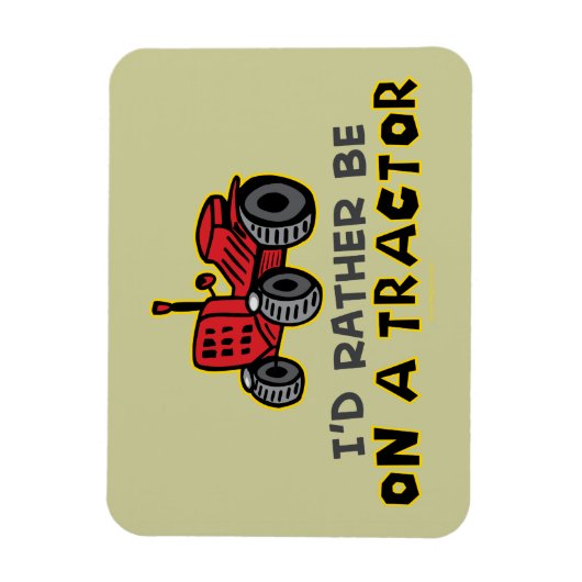 Magnet Flexible Funny tractor (Vertical)