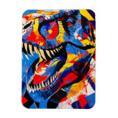 Magnet Flexible Fusion de T-rex Dinosaur sauvage (Vertical)