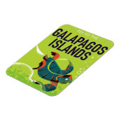 Magnet Flexible Galapagos Îles vintage affiche de voyage. (Côté Gauche)