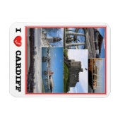 Magnet Flexible Galles - Cardiff - I Love - (Horizontal)