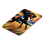 Magnet Flexible Galloping de chevaux dans un champ de blé (Côté Gauche)