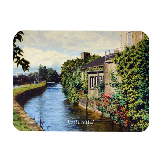 Magnet Flexible Galway City Irlande Pittoresque Canal View (Horizontal)