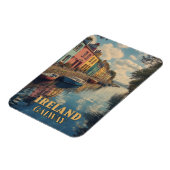 Magnet Flexible Galway Ireland Retro Irish Landmark (Côté Gauche)
