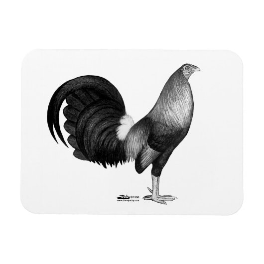 Magnet Flexible Gamecock Red Hatch (Horizontal)