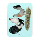 Magnet Flexible Gamefowl argenté (Vertical)