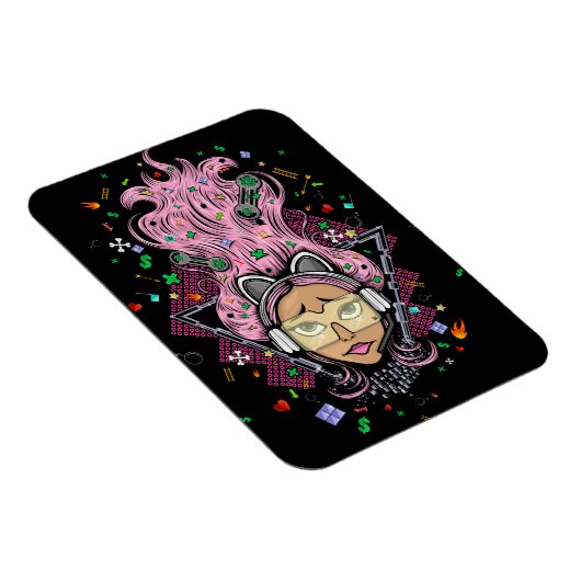 Magnet Flexible Gamer fille (Côté Droit)