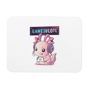 Magnet Flexible Gamesolotl - Axolotl Joueur