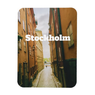 Magnet Flexible Gamla Stan, Stockholm Souvenir, Rétro européen