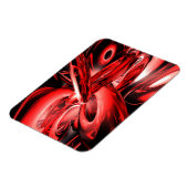 Magnet Flexible Gamma rouge Rayonnement Abstrait Grand aimant (Côté Gauche)