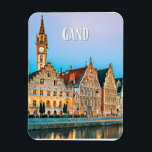 Magnet Flexible Gand Belgique Photo Vintage<br><div class="desc">Gand, en : Gent, est une ville belge néer landophone, en Région flamande au confluent de la Lys et de l'Escaut. Elle est le chef-lieu de la province de Flandre-Orientale et depuis 1559 le siège de l'évêché de Gand. Avec 263 614 habitants, elle est la deuxième commune plus peuplée de...</div>