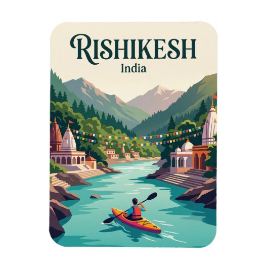 Magnet Flexible Gange Rishikesh Inde (Vertical)