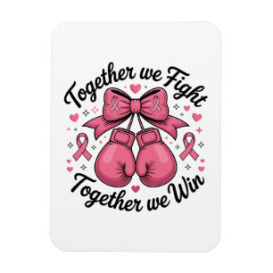 Magnet Flexible Gants de boxe Ruban Rose Sensibilisation au cancer